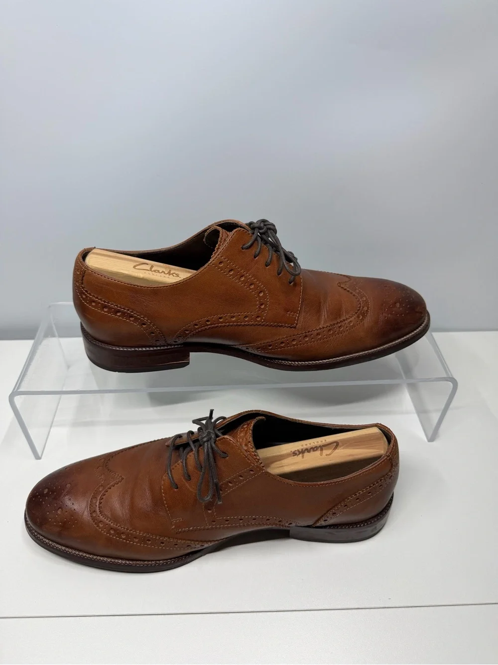Cole Haan Men’s Brown Leather Wingtip Oxford Shoes Size 8.5W